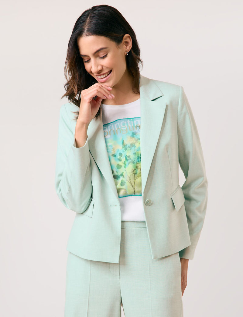City Safari Blazer - Icy Sky Melange