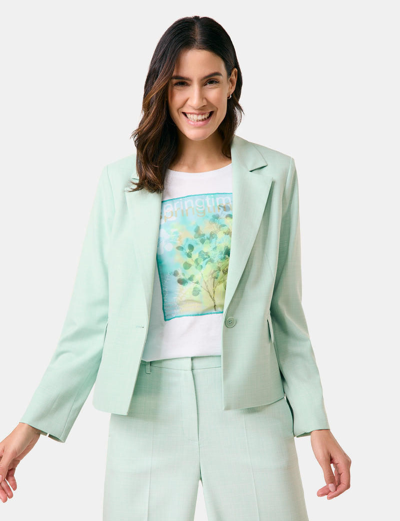 City Safari Blazer - Icy Sky Melange