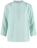 City Safari 3/4Sleeve Blouse - Icy Sky
