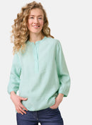 City Safari 3/4Sleeve Blouse - Icy Sky