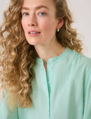 City Safari 3/4Sleeve Blouse - Icy Sky