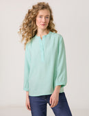 City Safari 3/4Sleeve Blouse - Icy Sky