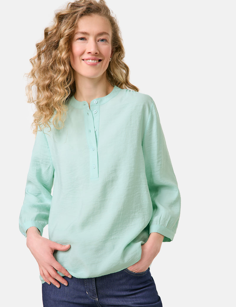 City Safari 3/4Sleeve Blouse - Icy Sky