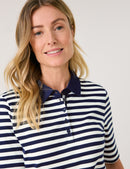 NOS 3/4 Sleeve T-Shirt - Navy/off White