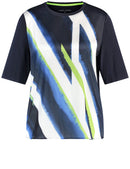 Geo Graphics Short Sleeve T-Shirt - Dark Sky/off White