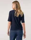 Geo Graphics Short Sleeve T-Shirt - Dark Sky/off White