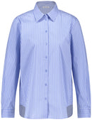 Geo Graphics Print Blouse - Light Blue/white