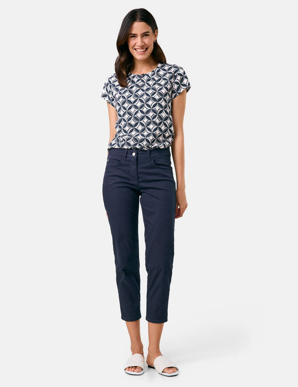 Timeless Cool Cropped Jeans - Navy
