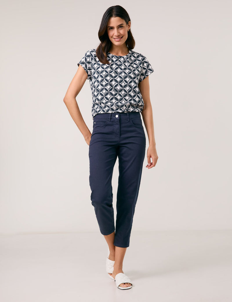 Timeless Cool Cropped Jeans - Navy