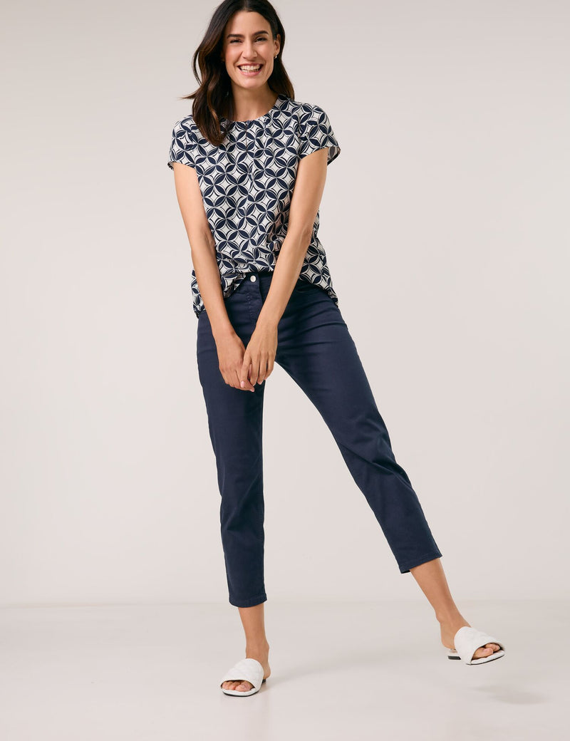 Timeless Cool Cropped Jeans - Navy