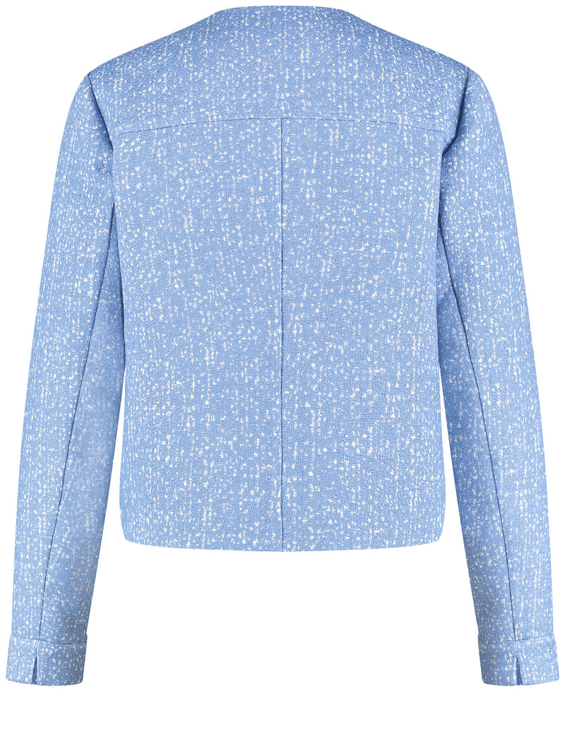 Geo Graphics Blazer - Blue/taupe/grey