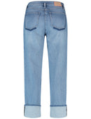 Colour Explosion Crop Jean - Blue Denim