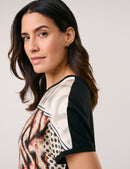 Colour Explosion T-Shirt - Off White/black Animal