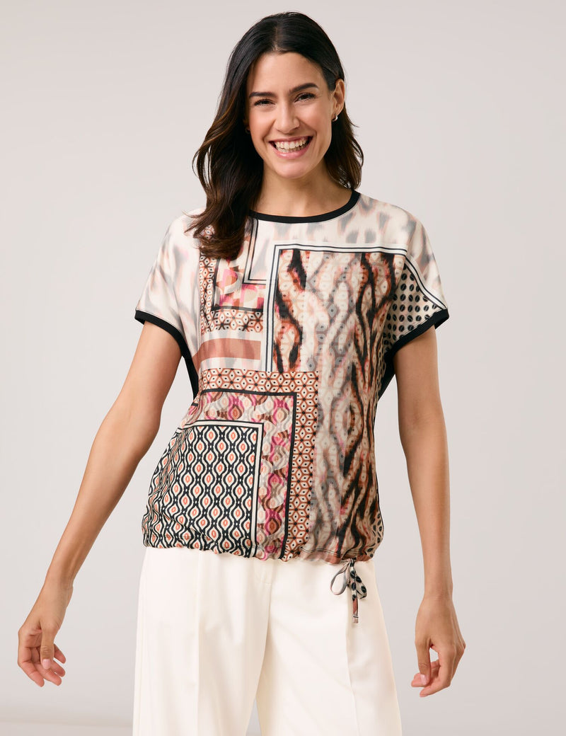 Colour Explosion T-Shirt - Off White/black Animal