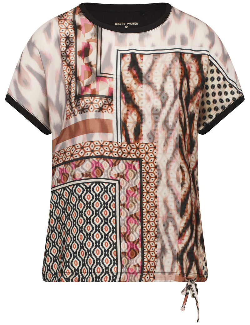 Colour Explosion T-Shirt - Off White/black Animal