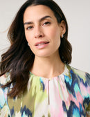 City Safari Blouse - Sandshell/multi