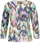 City Safari Print Jumper - Sandshell/multi