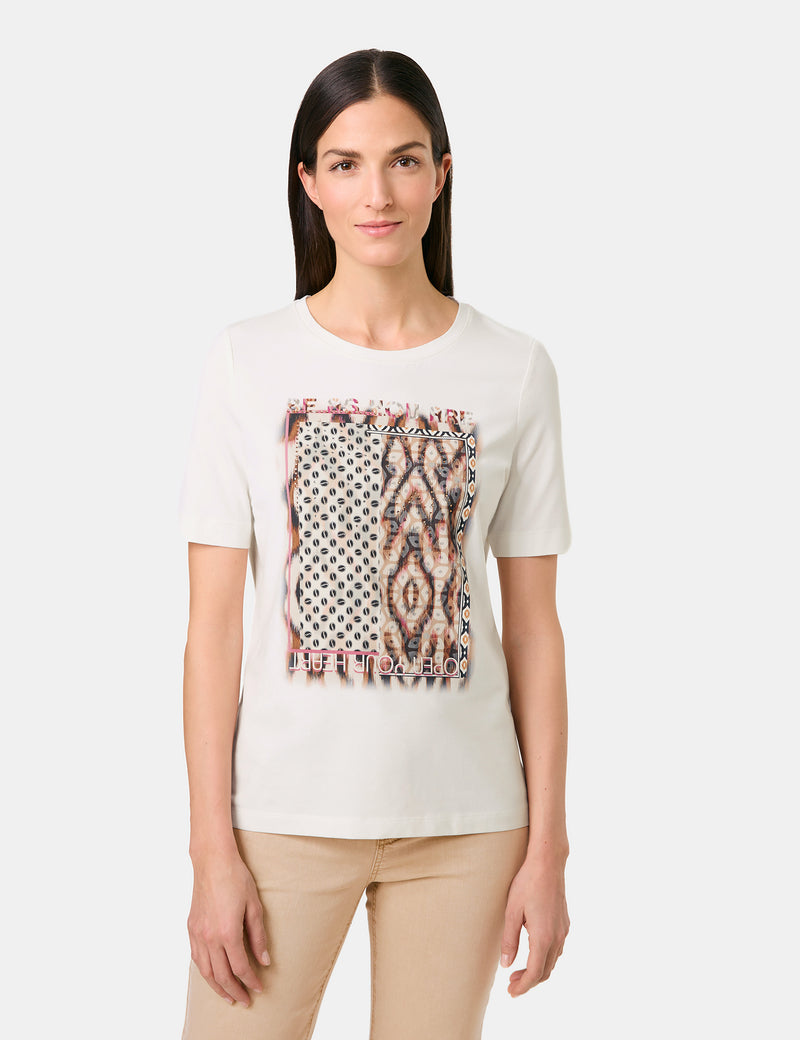 Colour Explosion T-Shirt - Printmix On Offwhite