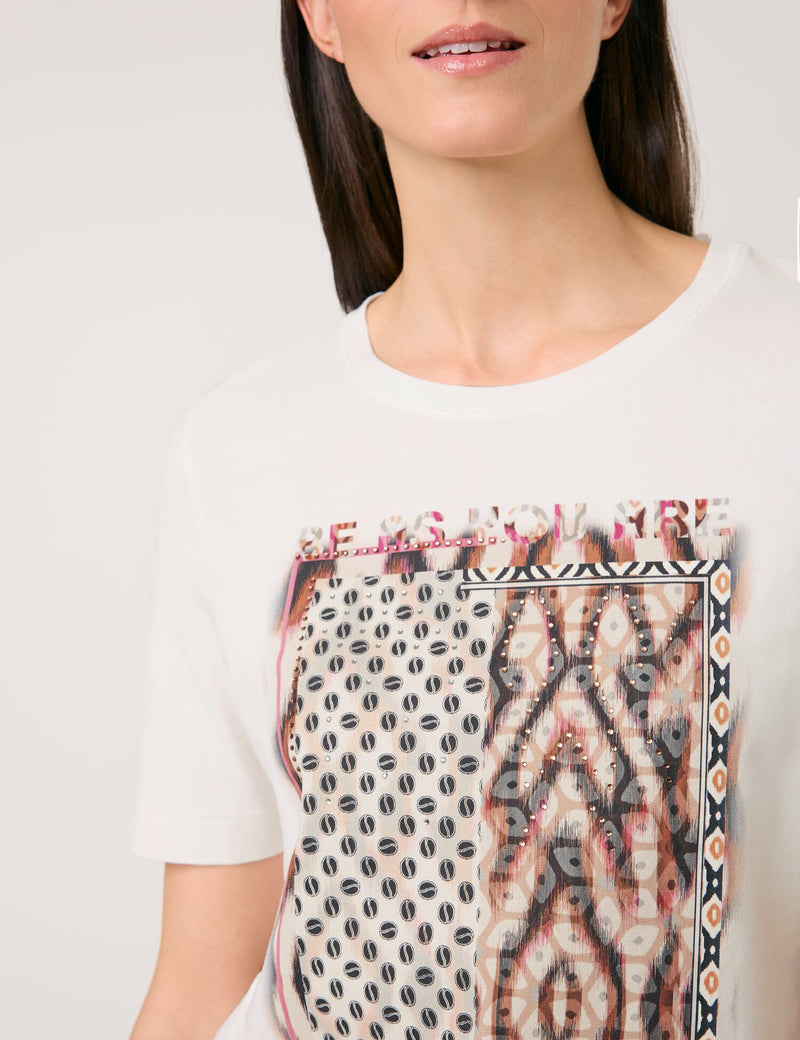 Colour Explosion T-Shirt - Printmix On Offwhite