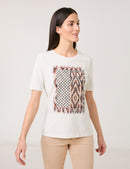 Colour Explosion T-Shirt - Printmix On Offwhite