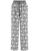 Black &amp; Brights Trousers - Offwhite/black Graphic