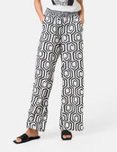 Black &amp; Brights Trousers - Offwhite/black Graphic