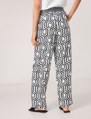Black &amp; Brights Trousers - Offwhite/black Graphic