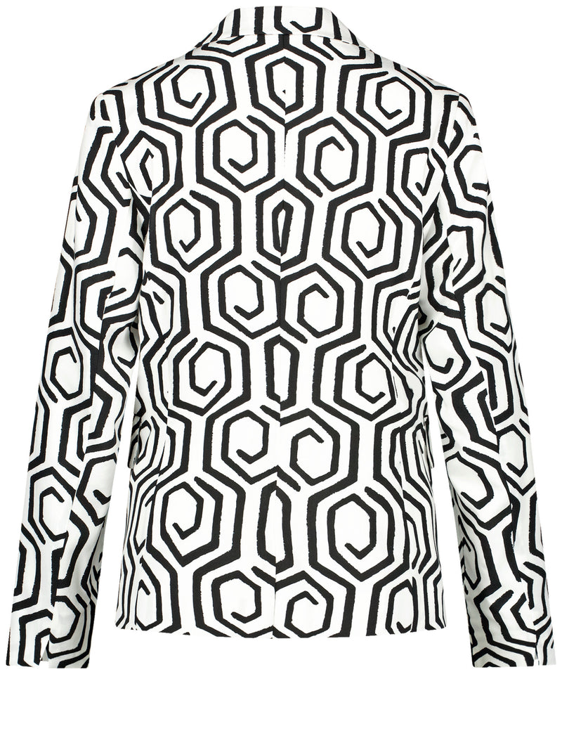 Black &amp; Brights Blazer - Offwhite/black Graphic