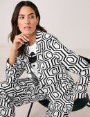 Black &amp; Brights Blazer - Offwhite/black Graphic