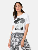 Black &amp; Brights T-Shirt - Sun Hat On White