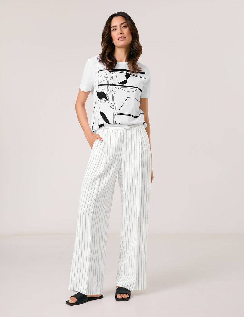 Black &amp; Brights Trousers - Whisper White/black