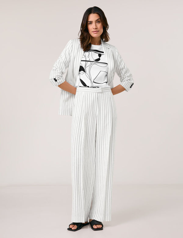 Black &amp; Brights Trousers - Whisper White/black