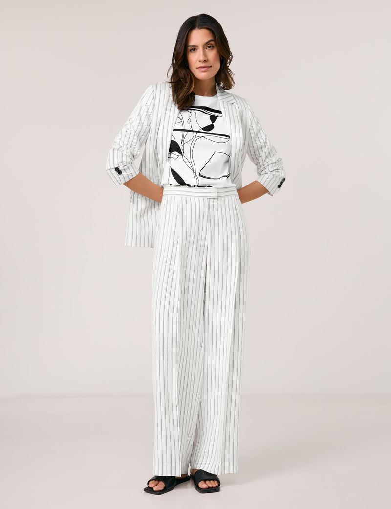 Black &amp; Brights Trousers - Whisper White/black