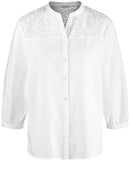 City Safari 3/4Sleeve Blouse - White/white