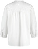 City Safari 3/4Sleeve Blouse - White/white