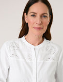 City Safari 3/4Sleeve Blouse - White/white