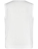 City Safari Sleeveless Blouse - White/white