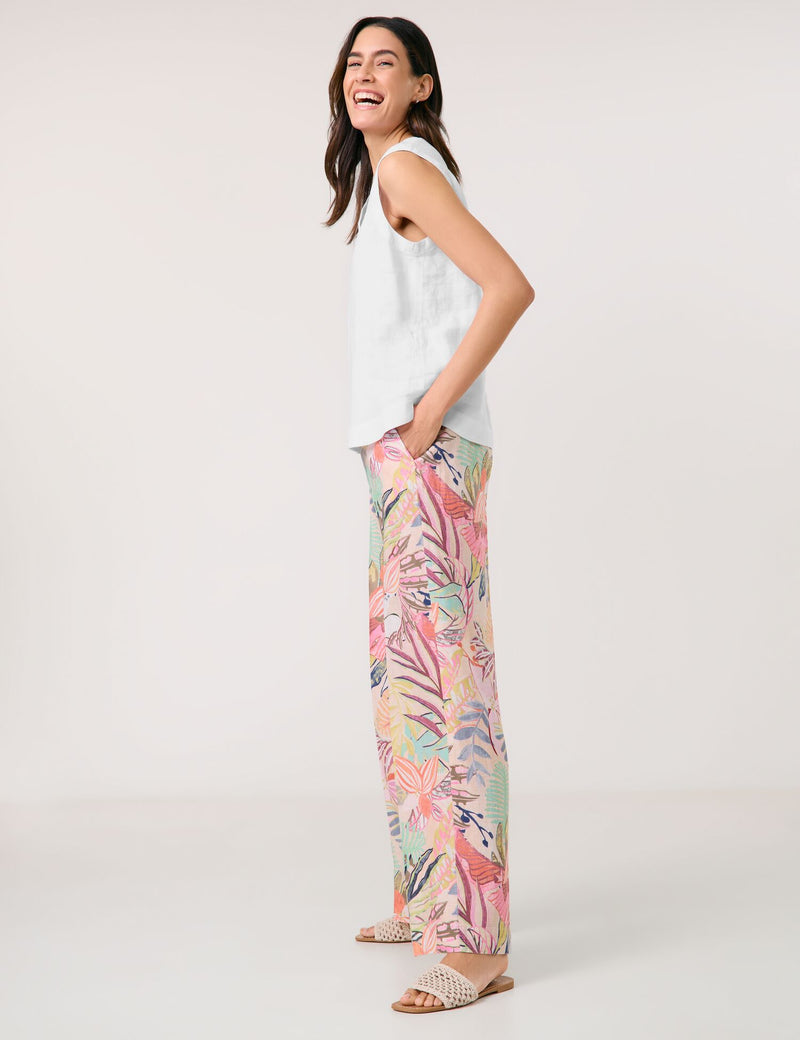 City Safari Sleeveless Blouse - White/white