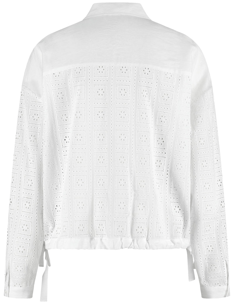 Lemon Soul Long Sleeve Blouse - White/white