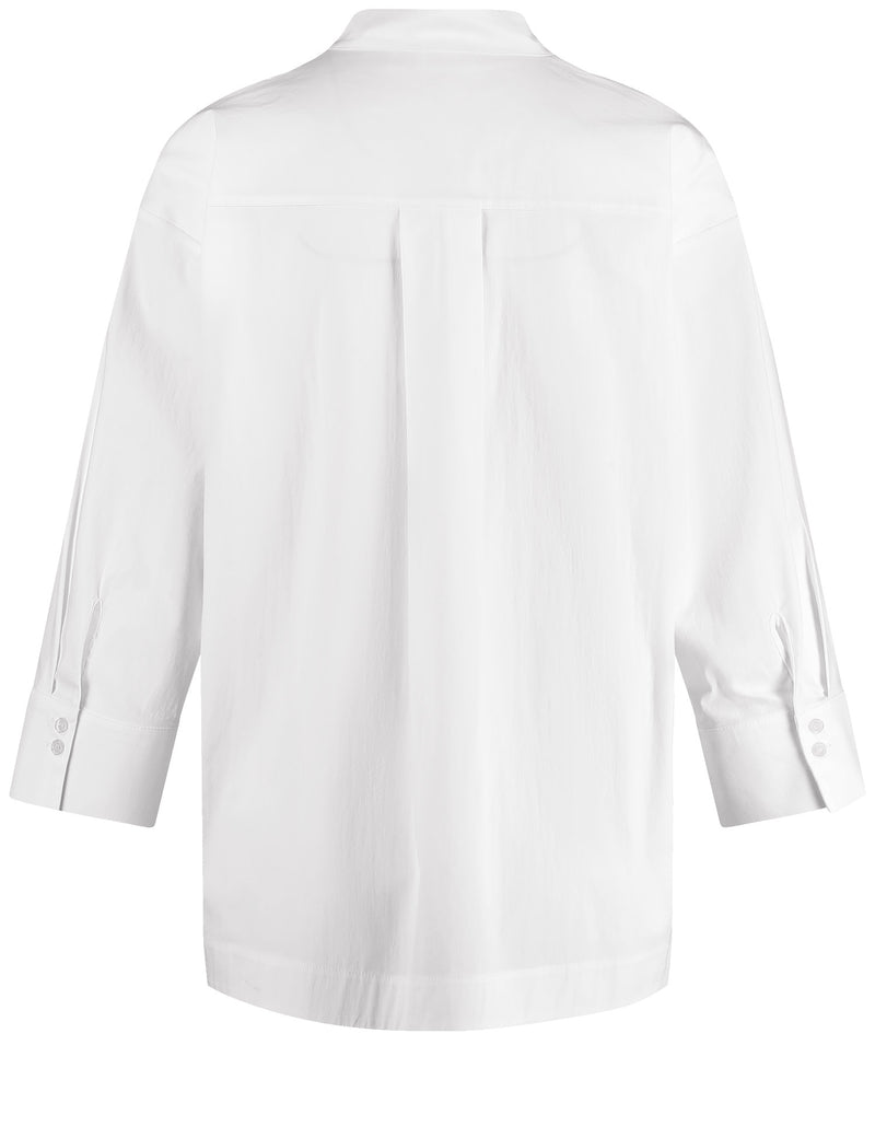 NOS 3/4 Sleeve Blouse - White/white