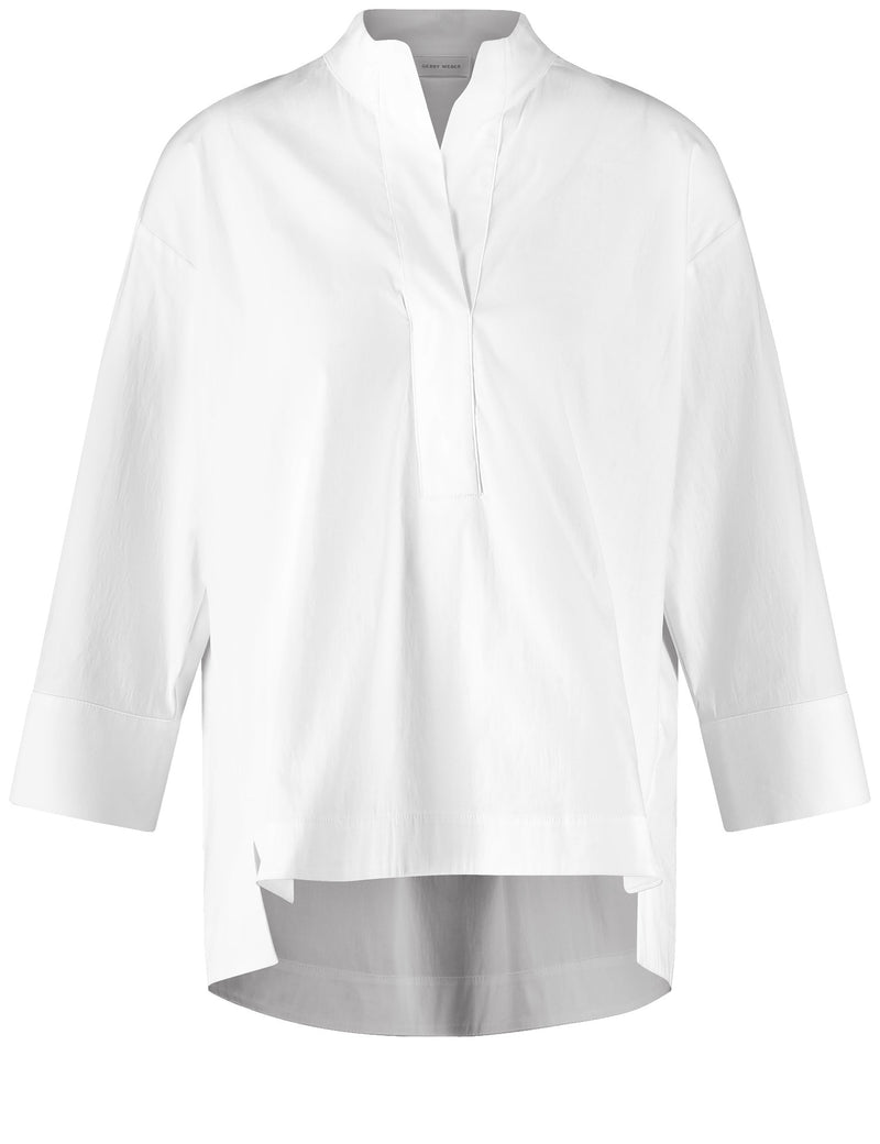 NOS 3/4 Sleeve Blouse - White/white