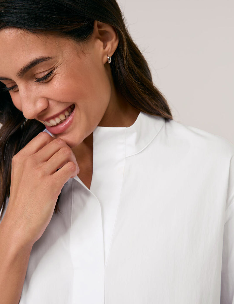 NOS 3/4 Sleeve Blouse - White/white