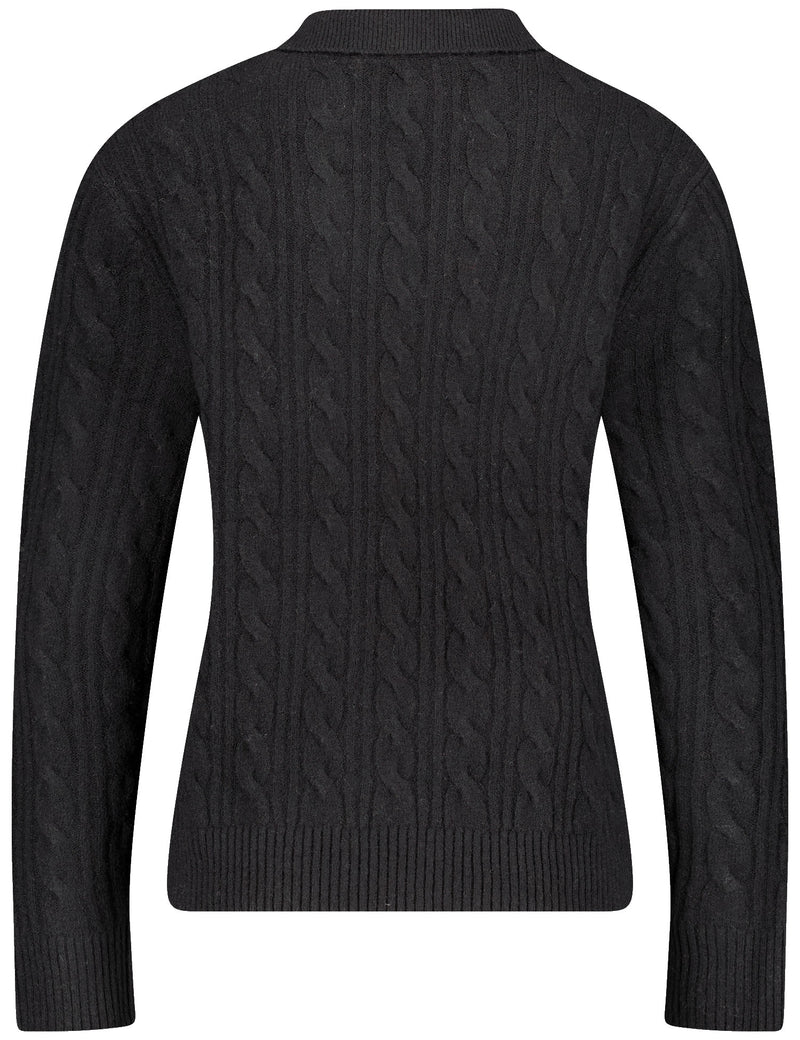 Flower Power Jumper - Black