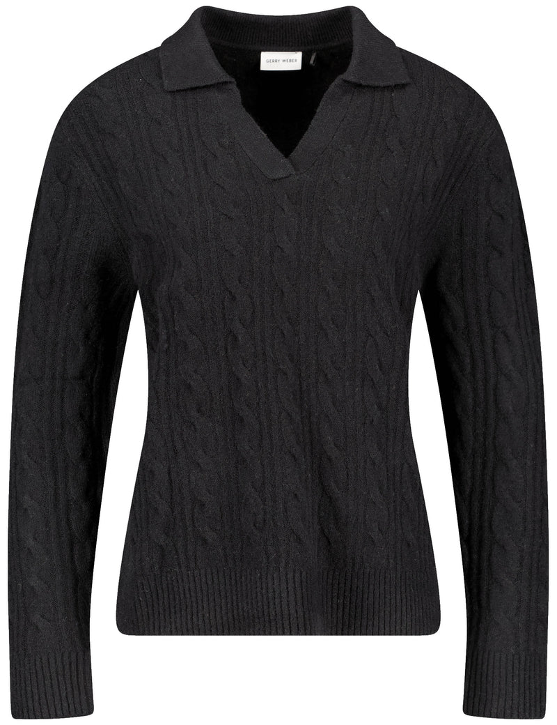 Flower Power Jumper - Black