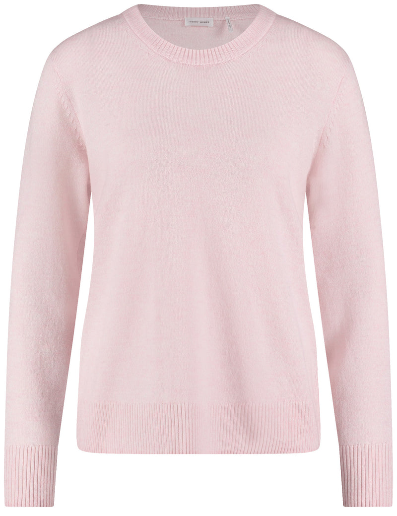 Flower Power Jumper - Chalk Pink Melange