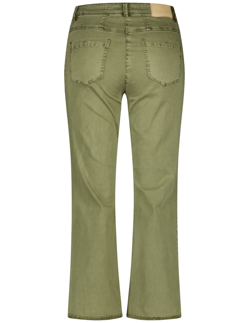 Botanical Boost Crop Jean - Dark Sage
