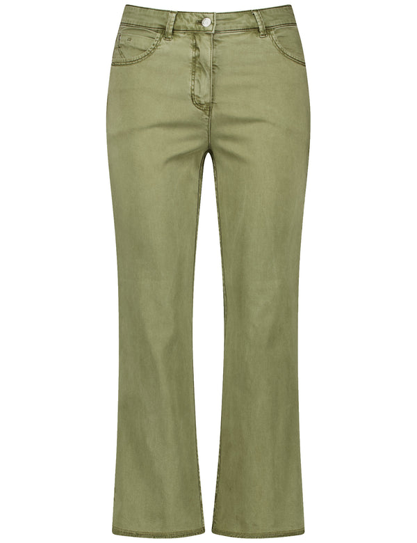 Botanical Boost Crop Jean - Dark Sage