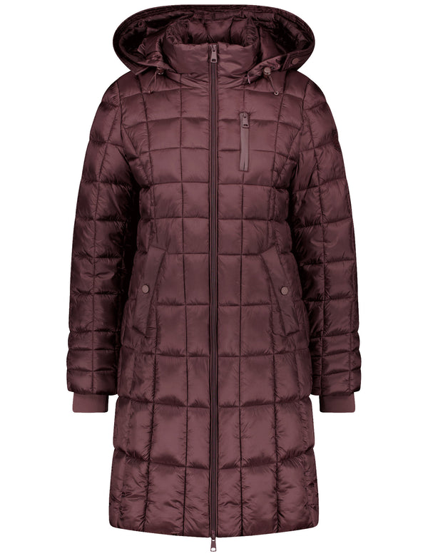 Flower Power Padded Jacket - Marsala