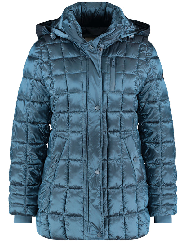 Flower Power Padded Jacket - Petrol