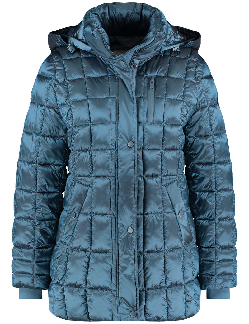 Flower Power Padded Jacket - Petrol